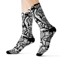 Load image into Gallery viewer, Robot Faces Socks